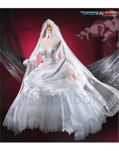 Animation RPG DARLING in the FRANXX Zero Two 02 RPG Clothing CODE 002 Women Clothing Doujin Wedding Dress