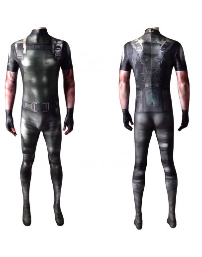 Chris Redfiled 5 RPG Clothing Lycra Spandex 3D Printed Halloween Clothing Bodysuit Superhero RPG for Adult/Kids