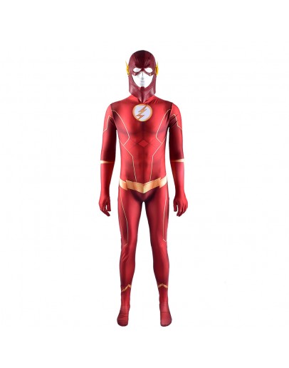 The Flash Season 4 Barry Allen Clothing RPG Zentai Jumpsuit Spandex Lycra Bodysuit Halloween Clothing The Flashbarry Allen Cos