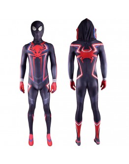 Superhero 2099 Miles Morales Clothing RPG Zentai Jumpsuit Spandex Lycra Bodysuit Halloween Clothing for Adult/kids Animation Costu