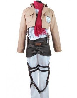 Attack On Titan Shingeki no Kyojin Mikasa Ackerman Trainee Class Uniform RPG Clothings